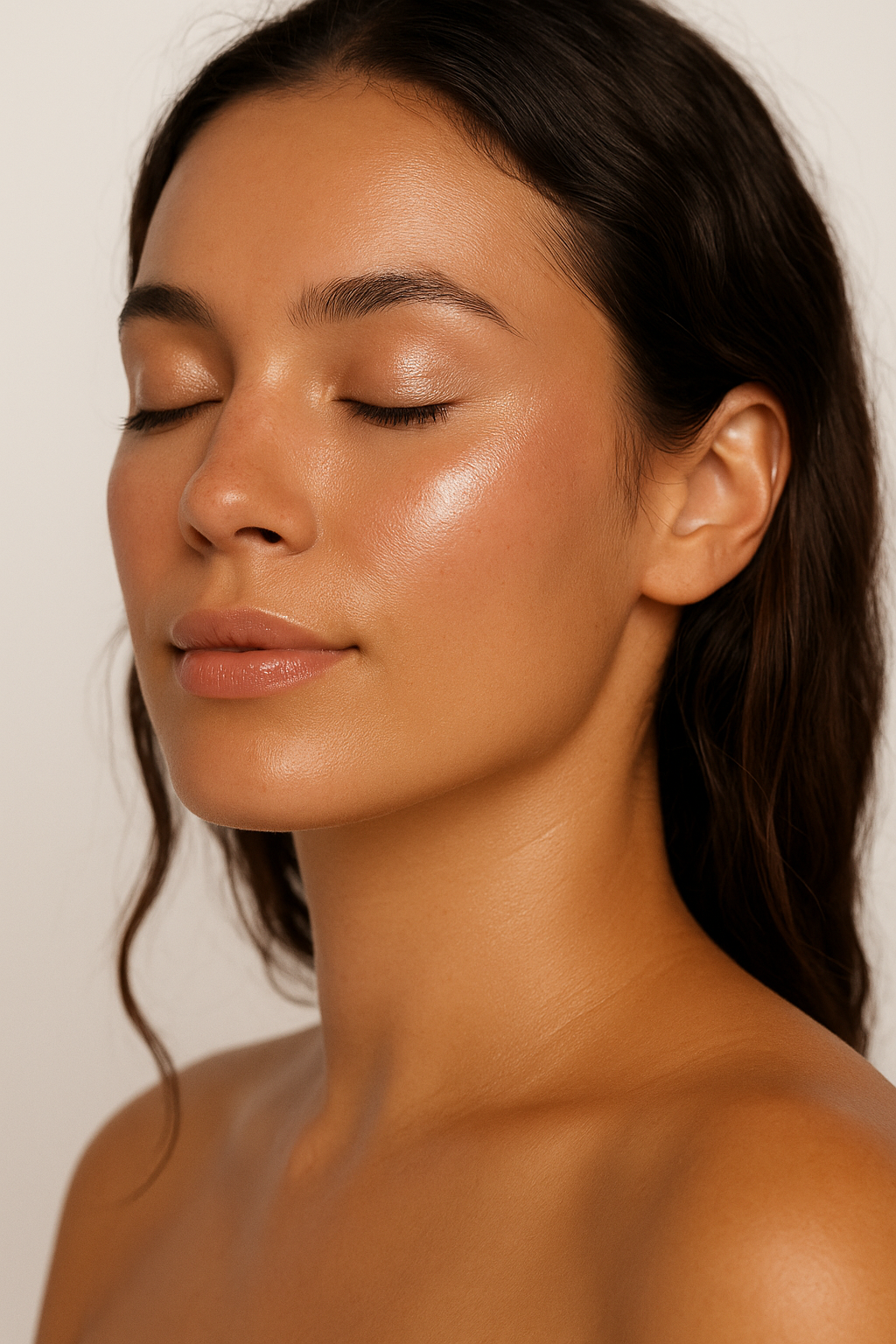 Organic Bronzing Shimmer Stick SUN GODDESS Acne Safe and Non-comedogenic Makeup with Argan Oil