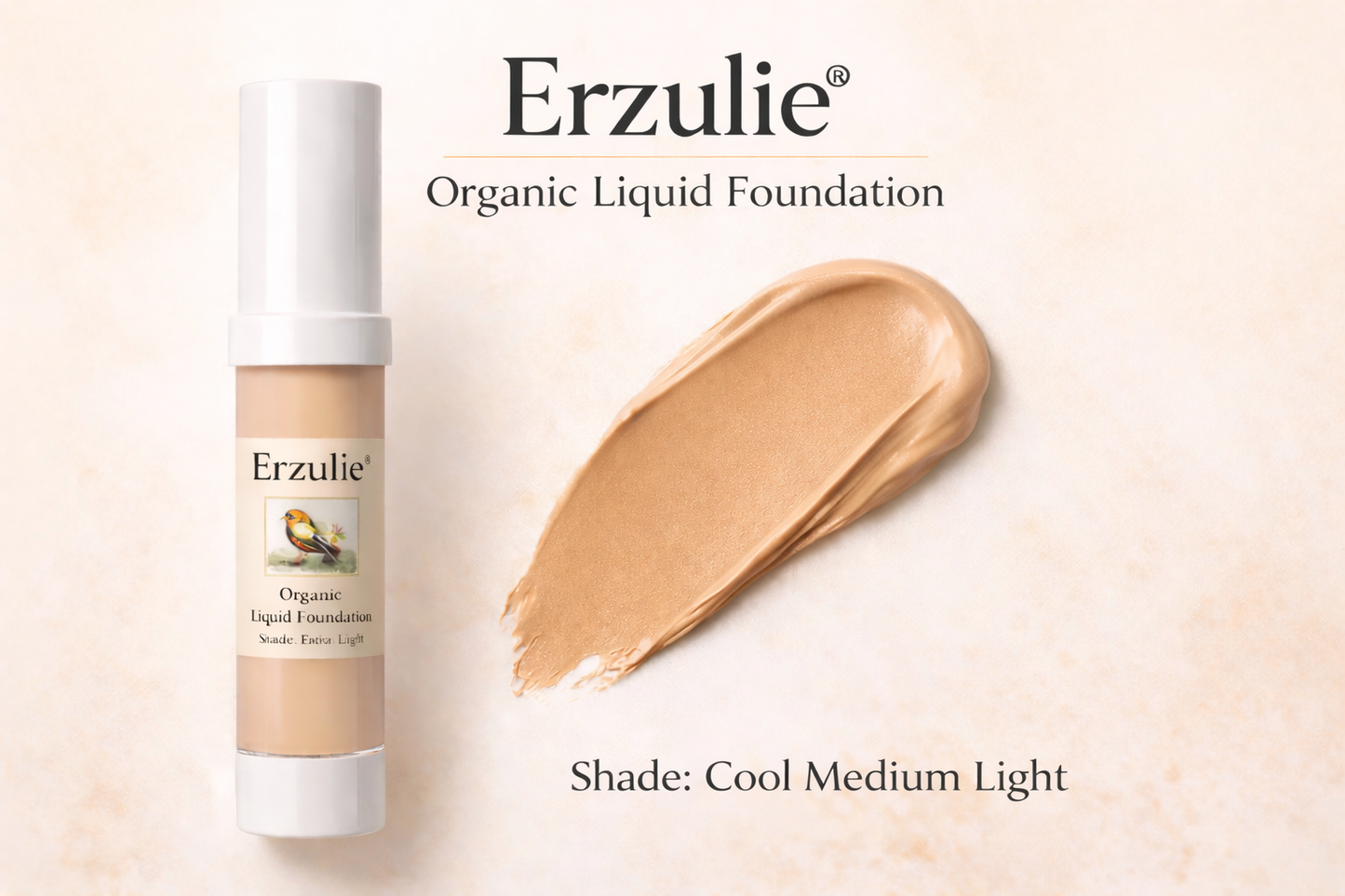 Organic Liquid Foundation • Botanical Blend • Natural Protection • Earth Mineral Cosmetics • Vegan + Organic + Cruelty Free + GMO Free + GF
