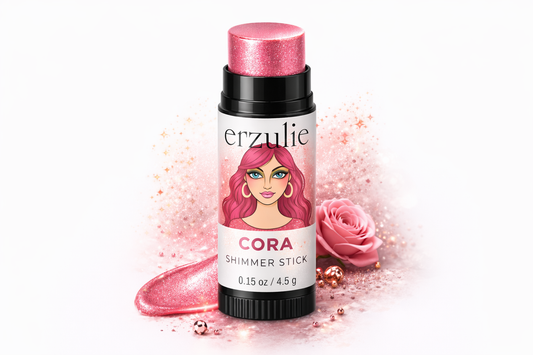 CORA Organic Lipstick and Blush Colorstick™ | rose gold bright pink | cruelty free | non toxic makeup | Natural Cosmetics | Clean Beauty