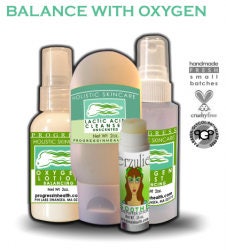 Organic Skin Care Oxygen Facial Skin Care System  Four Piece Skin Care Kit   Non toxic skincare Organic  Cruelty Free