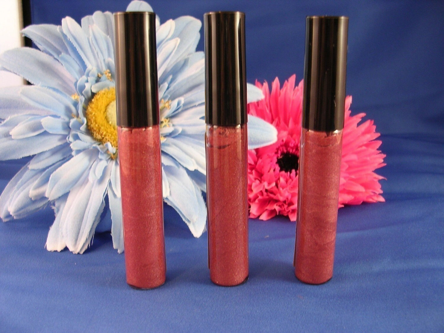 Organic Lip Gloss in NAMASTE  Goddess Glaze  Warm honey rose   Non Toxic Lip Gloss  Cruelty Free Cosmetics