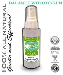 Organic Facial Toner Mist  with Oxygen|  Great for setting Makeup and hydration| hyaluronic acid | Balancing | Cruelty Free    Vegan