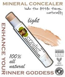 Organic Concealer |Natural Mineral Concealer| Non-Comedogenic In LIGHT with color adjusting mineral blend | Cruelty Free Makeup
