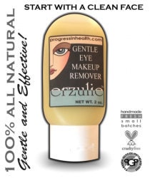 Organic Eye Makeup Remover Gel |Gently Removes Waterproof Makeup | Unscented Organic Gluten Free