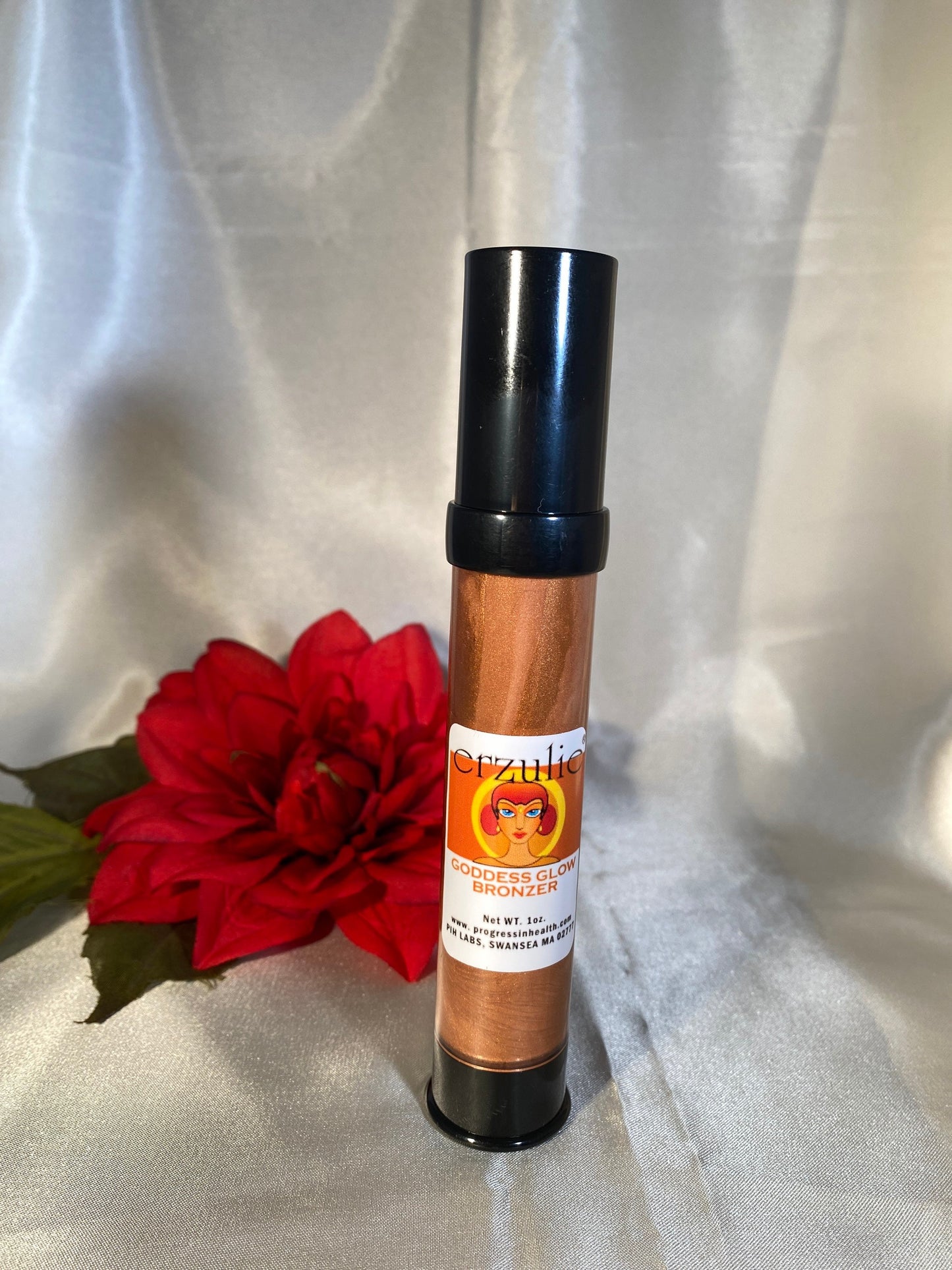 Erzulie® Natural Cosmetics Liquid Bronzer Organic Makeup  Acne Safe Makeup  Vegan  Non-comedogenic Makeup Organic Makeup Bronzer