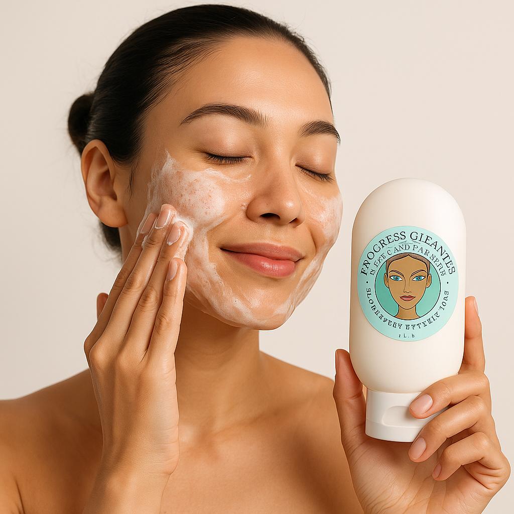 Lactic Acid Facial Cleanser| Organic Skin Care|   dry/mature/ clear skin formula | non gmo| Vegan | lactic acid derived from sugar beets