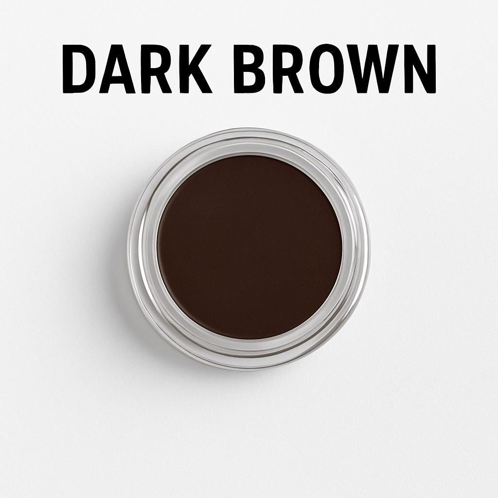 Organic Matte Eyebrow Pomade and Cream Eyeshadow | Medium Brown| Cruelty Free | Clean Beauty | Eyebrow Makeup | Natural Makeup