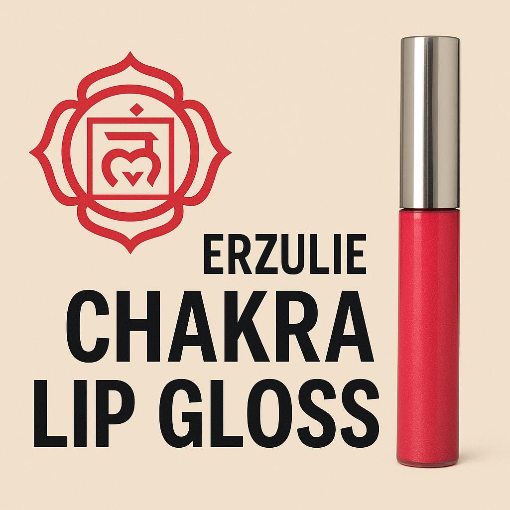 Organic Lip gloss Goddess Glaze™ in CHAKRA   organic lip gloss  Pink Shimmer  Cruelty Free Non Toxic Lip Gloss