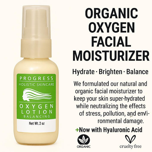 Organic Oxygen Balancing Facial Moisturizer Lotion Vegan with hyaluronic acid | Cruelty Free