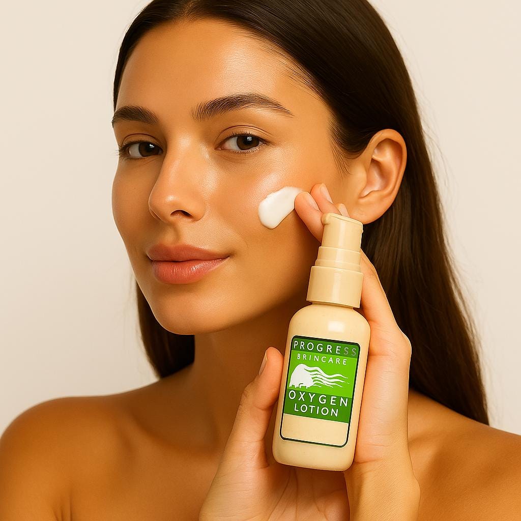 Organic Oxygen Clarifying Facial Moisturizer Lotion with Hyaluronic Acid/Tea Tree/Neem Oil  Vegan Organic  Skin Care