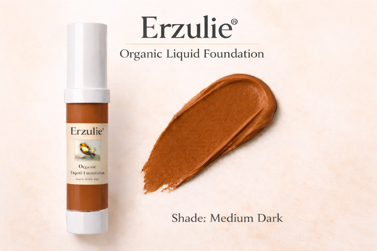 Organic Liquid Foundation • Botanical Blend • Natural Protection • Earth Mineral Cosmetics • Vegan + Organic + Cruelty Free + GMO Free + GF