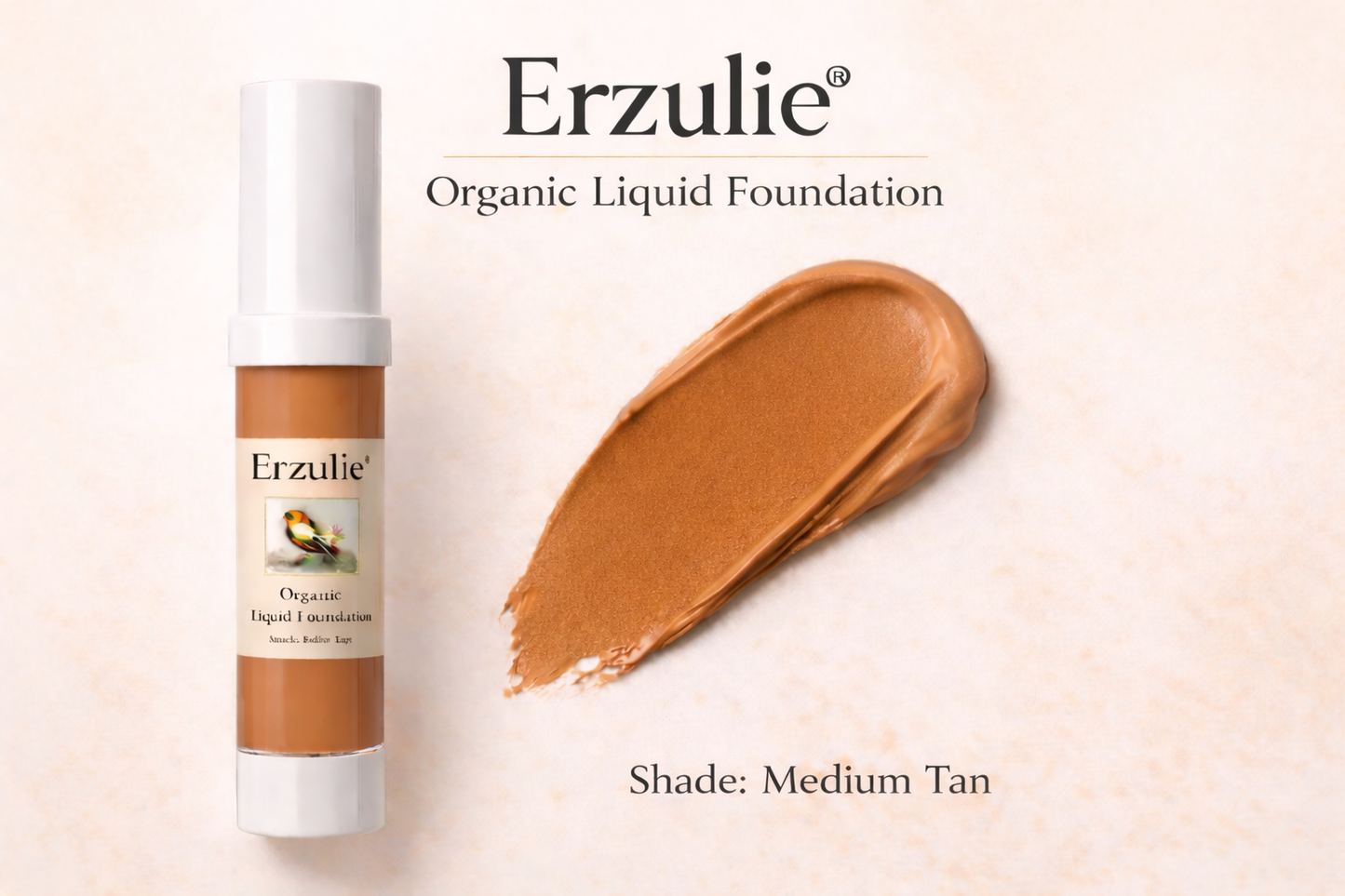 Organic Liquid Foundation • Botanical Blend • Natural Protection • Earth Mineral Cosmetics • Vegan + Organic + Cruelty Free + GMO Free + GF