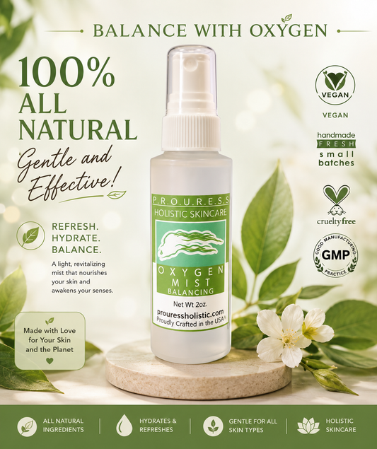 Organic Facial Toner Mist |  Vegan Skin Care | Makeup Setting Spray with hyaluronic acid | Refreshing and Balancing | Cruelty Free |