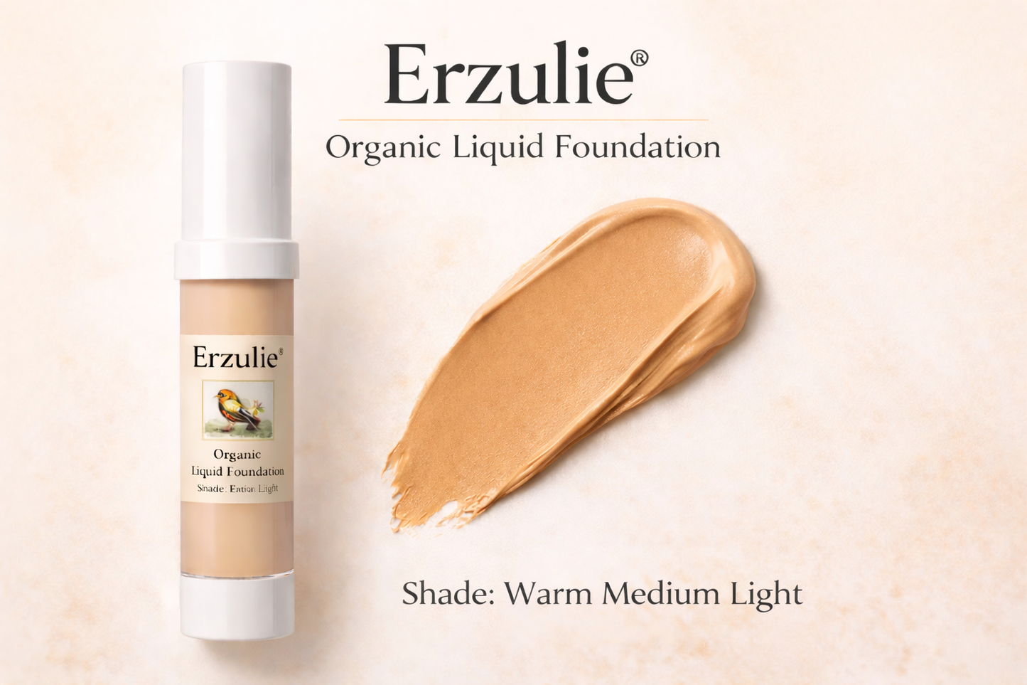 Organic Liquid Foundation • Botanical Blend • Natural Protection • Earth Mineral Cosmetics • Vegan + Organic + Cruelty Free + GMO Free + GF